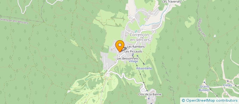 localisation de l'entreprise SARL HOTEL DU GOLF à CORRENCON-EN-VERCORS