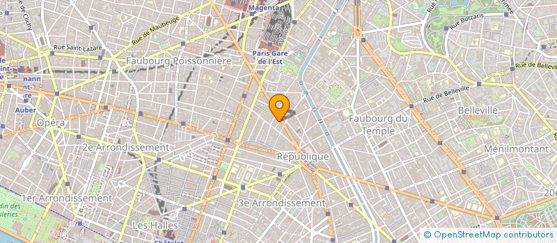 localisation de l'entreprise SARL HOTEL DU PROGRES à PARIS