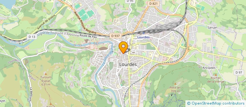 localisation de l'entreprise SARL HOTEL LA REGENCE à LOURDES