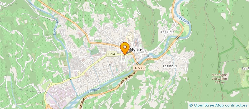 localisation de l'entreprise SARL HOTEL RESTAURANT AU PETIT NICE à NYONS