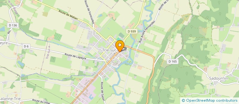 localisation de l'entreprise SARL HOTEL RESTAURANT DE LA TOUR  TRIE-SUR-BAISE