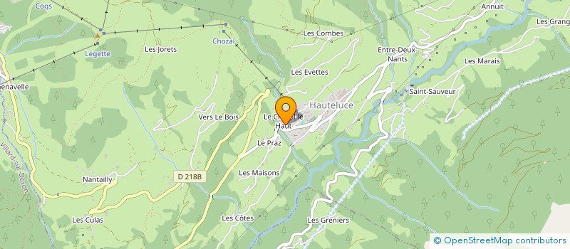 localisation de l'entreprise SARL HOTEL RESTAURANT LA FERME DU CHOZAL à HAUTELUCE