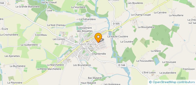 localisation de l'entreprise SARL HOTEL RESTAURANT LE DAUPHIN  SAINT-PIERRE-DES-NIDS