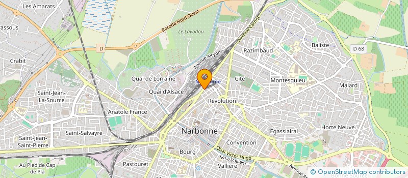 localisation de l'entreprise SARL HOTEL RESTAURANT LE FLORIDE  NARBONNE