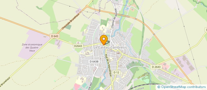 localisation de l'entreprise SARL HOTEL RESTAURANT LES DIGUES  LE CATEAU-CAMBRESIS