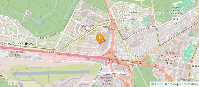 localisation de l'entreprise SARL HOTELIERE DU VOL DE NUIT  VELIZY-VILLACOUBLAY