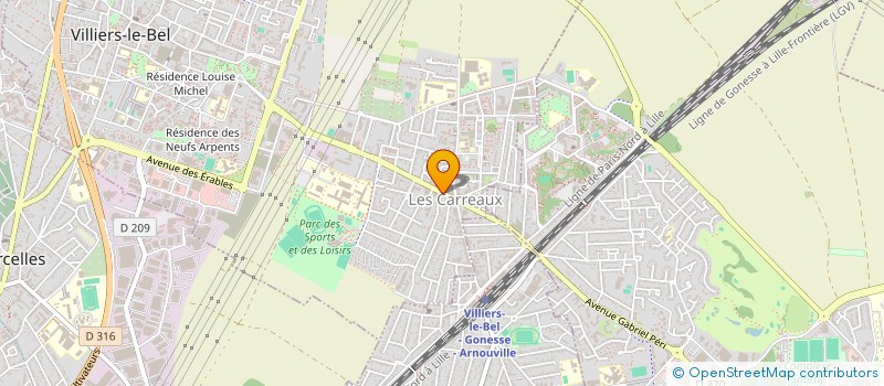 localisation de l'entreprise SARL HOTFREEZ à VILLIERS-LE-BEL