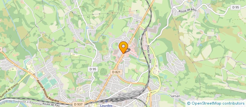 localisation de l'entreprise SARL HOUNT ARROUYE  LOURDES