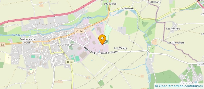 localisation de l'entreprise SARL HOUPERT à COURTENAY