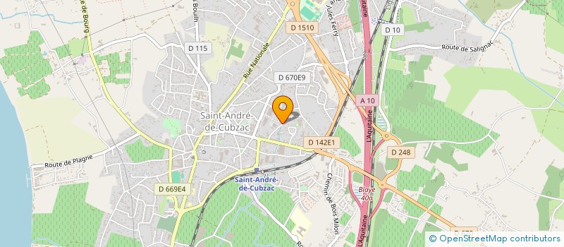 localisation de l'entreprise SARL HOYAU INVEST  SAINT-ANDRE-DE-CUBZAC