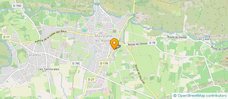 localisation de l'entreprise SARL HP MAUSSANE à MAUSSANE-LES-ALPILLES