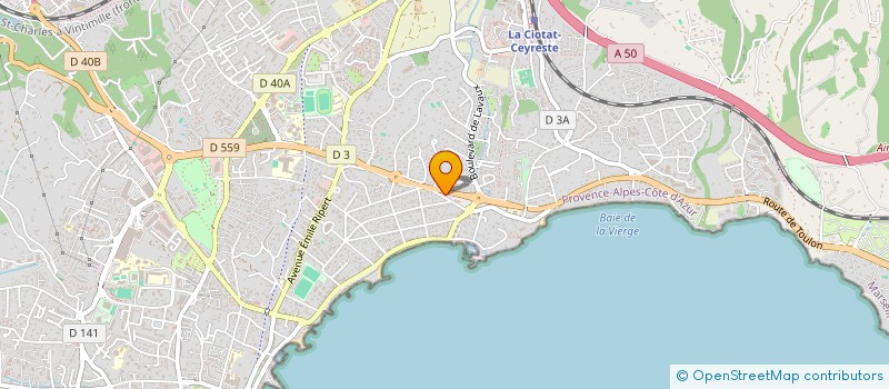 localisation de l'entreprise SARL HT RELAIS  LA CIOTAT