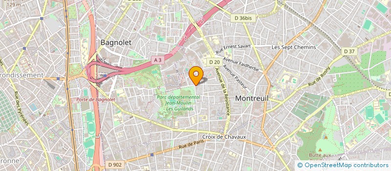 localisation de l'entreprise SARL HUANG PING à MONTREUIL