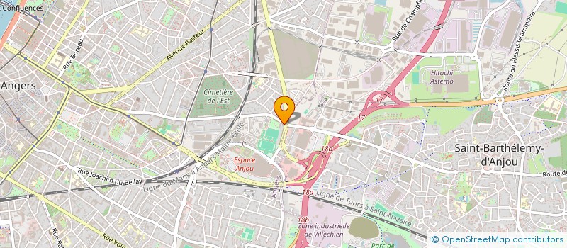 localisation de l'entreprise SARL HUBERT à ANGERS