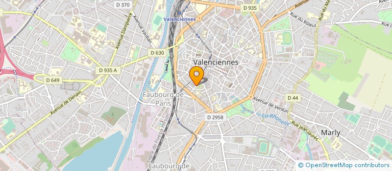 localisation de l'entreprise SARL HUBERT CARLE à VALENCIENNES