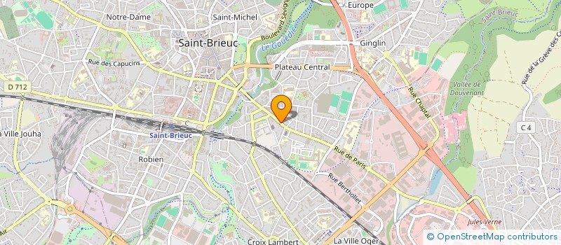 localisation de l'entreprise SARL HUBERT ROBINE à SAINT-BRIEUC