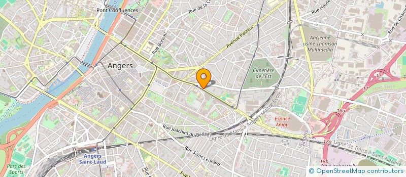 localisation de l'entreprise SARL HUCHON NOEL à ANGERS