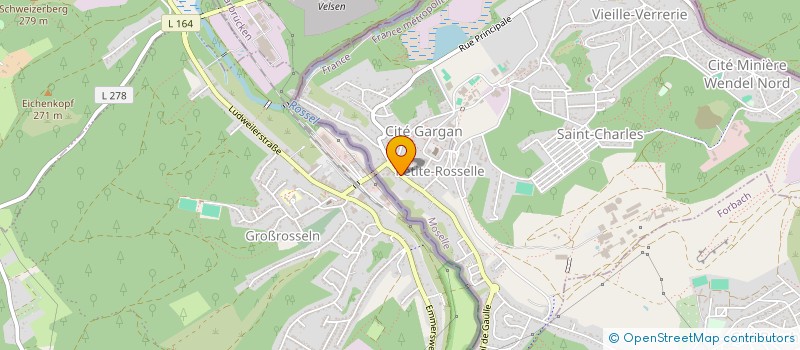 localisation de l'entreprise SARL HUCK à PETITE-ROSSELLE