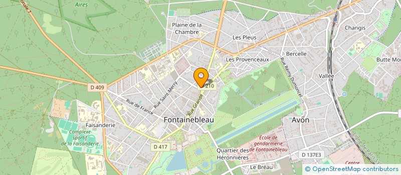 localisation de l'entreprise SARL HUET à FONTAINEBLEAU