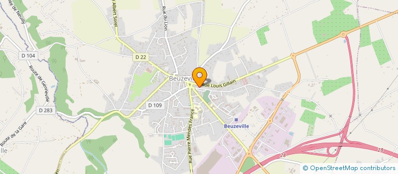 localisation de l'entreprise SARL HUET ET HAVARD INGENIERIE à BEUZEVILLE