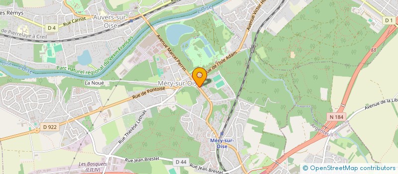 localisation de l'entreprise SARL HUGO  MERY-SUR-OISE