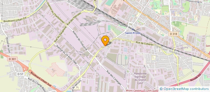 localisation de l'entreprise SARL HUGUES à CORBAS