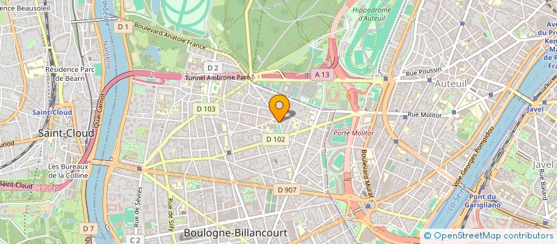 localisation de l'entreprise SARL HUGUES PATRIMOINE à BOULOGNE-BILLANCOURT