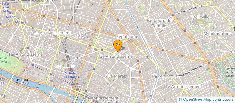 localisation de l'entreprise SARL HUGUET à PARIS