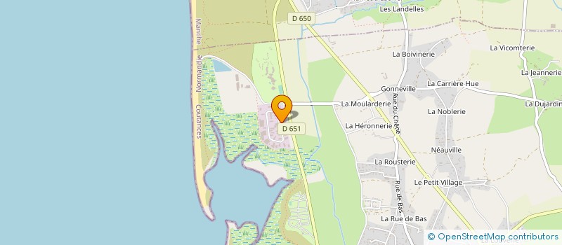 localisation de l'entreprise SARL HUITRES NORMANDIE PERCING à BLAINVILLE-SUR-MER