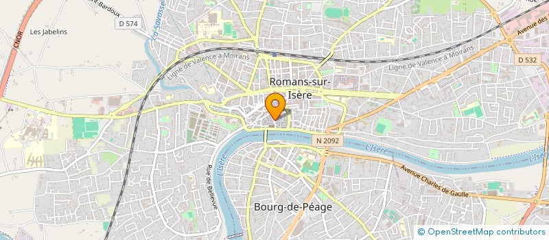 localisation de l'entreprise SARL HUMBERT-PERROT à ROMANS-SUR-ISERE