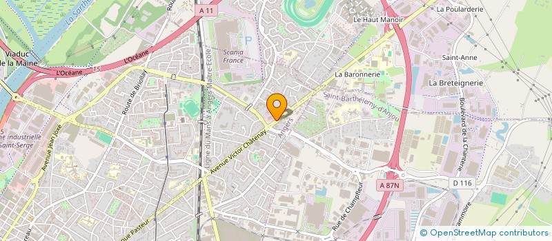 localisation de l'entreprise SARL HYBA à ANGERS