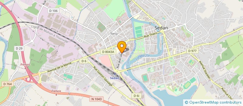 localisation de l'entreprise SARL HYGIENE NORD EST à SEDAN