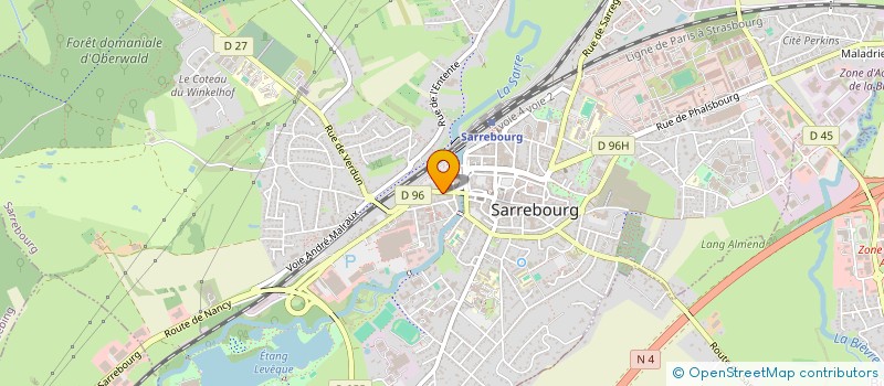 localisation de l'entreprise SARL HYPNOSIS  SARREBOURG