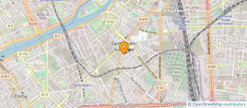 localisation de l'entreprise SARL I-BAT à SAINT-OUEN-SUR-SEINE