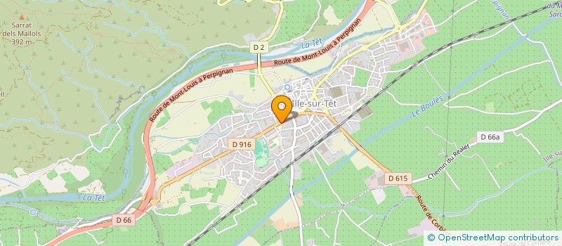 localisation de l'entreprise SARL I C A TAXI AMBULANCE  ILLE-SUR-TET