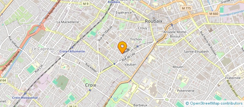 localisation de l'entreprise SARL I K B à ROUBAIX