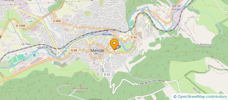 localisation de l'entreprise SARL I.S.H.DIFFUSION  MENDE