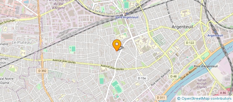 localisation de l'entreprise SARL I S T  ARGENTEUIL