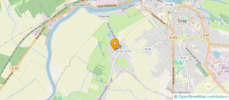 localisation de l'entreprise SARL IACA  BEAUJEU-SAINT-VALLIER-PIERREJUX-ET-QUITTEUR