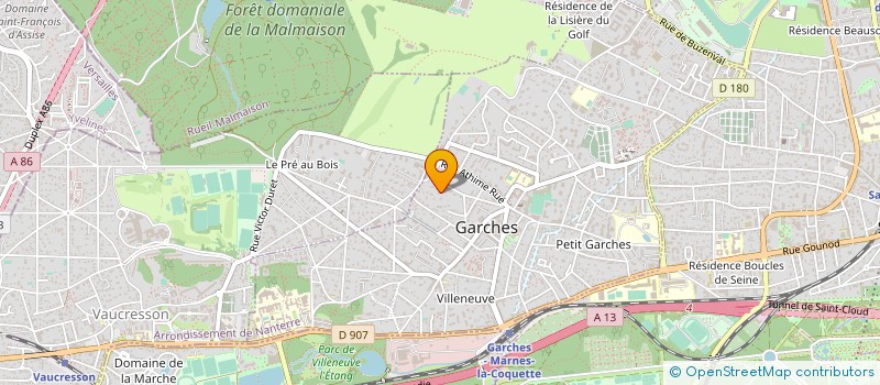localisation de l'entreprise SARL IBROKER à GARCHES