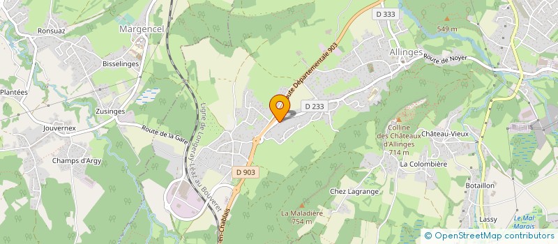 localisation de l'entreprise SARL ICH INTERNATIONAL  ALLINGES