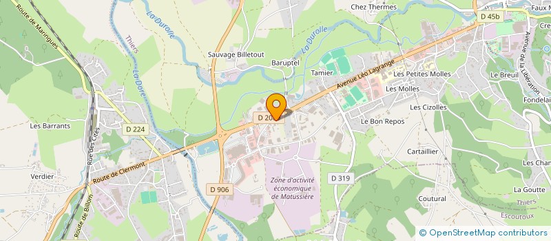 localisation de l'entreprise SARL ICONE AGENCE CONSEIL EN COMMUNICATI à THIERS