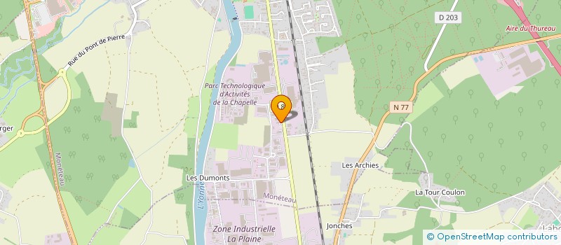 localisation de l'entreprise SARL IDEAL FROID à MONETEAU