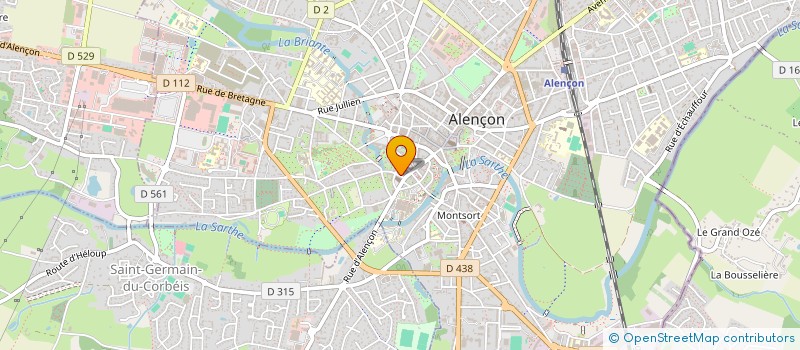 localisation de l'entreprise SARL IDECO à ALENCON