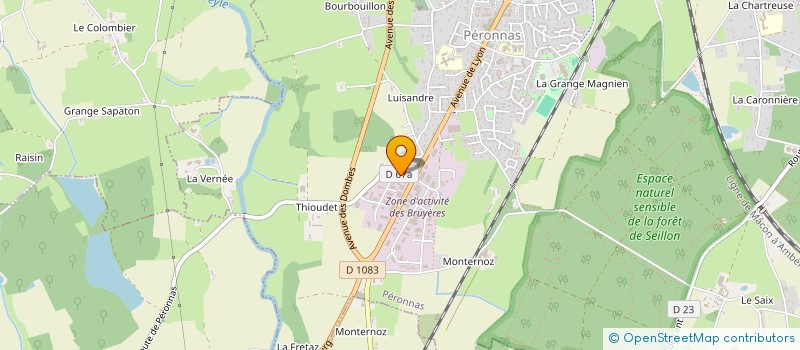 localisation de l'entreprise SARL III THEME BLANC  PERONNAS