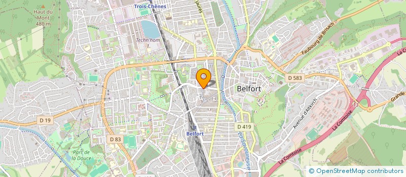 localisation de l'entreprise SARL IMAGINE  BELFORT