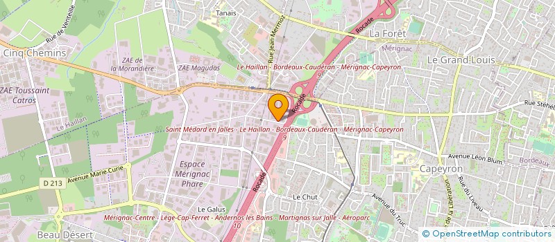 localisation de l'entreprise SARL IMC ACTISPACE  MERIGNAC