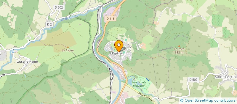 localisation de l'entreprise SARL IMCO SUD CONSTRUCTION à QUILLAN