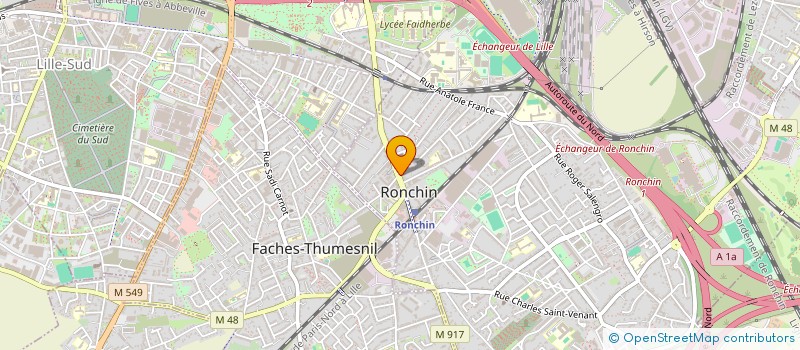 localisation de l'entreprise SARL IMDAD  RONCHIN