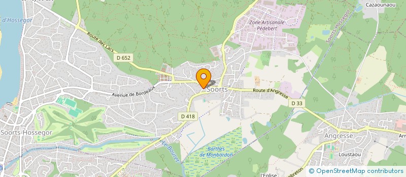 localisation de l'entreprise SARL IMMO 23  SOORTS-HOSSEGOR